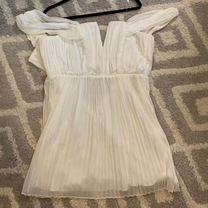 brand new white off the shoulder dress with tags
